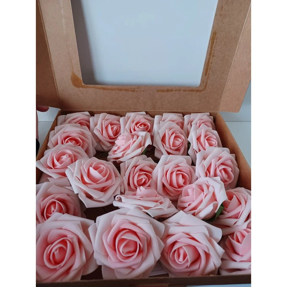 22 Pink Fake Individual Decor Flowers Wedding Parties